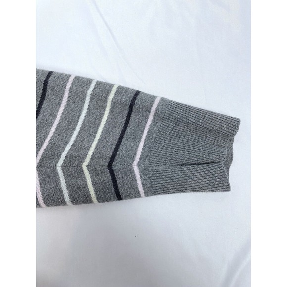 Torrid Women Size 2 Grey Stripe Cardigan Sweater Long Sleeve Button - Picture 7 of 8